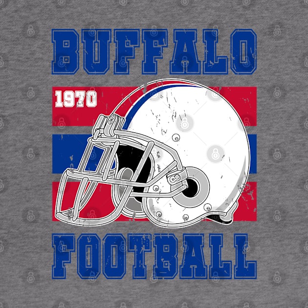 Buffalo Retro Football by Arestration